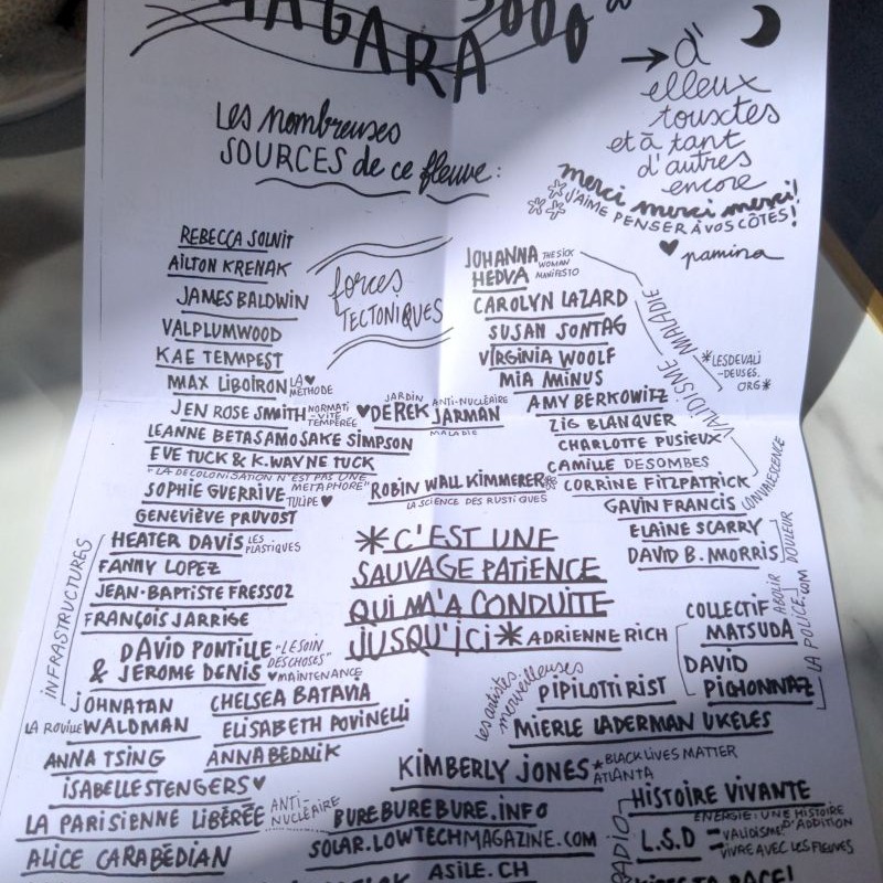 Programme de salle du spectacle Niagara 3000 Fire of emotions / Leaflet programme of the show Niagara 3000 fire of emotions